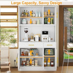 GAIOUS 71" Metal Kitchen Pantry Cabinet, Buffet Sideboard with Drawers - Image 6