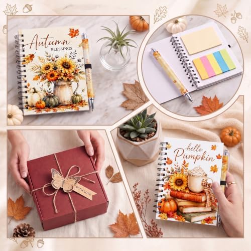 Fall Notebooks with Pens Bulk, 24 Sets, 5.5 x 4.7 In, Harvest - Image 6