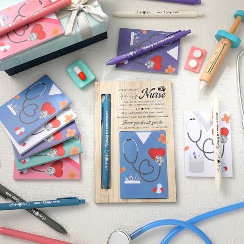 Resurhang 30 Pcs Nurse Week Appreciation Gifts Thank You Wooden Note Holder - Image 4