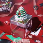 Time Piece Calendar 2027 3D Art Christmas Tree Calendar with LED, Tear-Away Desk Calendar for Record, Planner & Habit Tracker, DIY Paper Carving Gift for Christmas Housewarming Desktop Decoration - Image 4