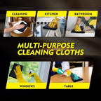 HOMEXCEL Black Microfiber Cleaning Cloth 400 Pack, 11.5 x 11.5 inch Bulk Shop Towels | Reusable Cleaning Rags for Cars, Kitchen, Window, Garage and House, Ultra Absorbent, Lint Free, Streak Free - Image 7
