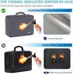 ENGPOW Fireproof Document Organizer Bag with Lock ＆ Accordion File Folder - Image 2