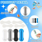 Sherr 60 Pack Adhesive Silicone Pencil Holders Bulk for Desk,Wave,Neutral - Image 3