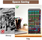 Marker Organizer,120 Slots Marker Storage with Divider,Black - Image 4