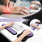 Wrist Rest for Computer Keyboard and Mouse Pad Set with Massage Design - Image 2