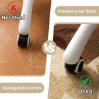 Office Chair Mat for Hardwood Floor, 60"x45" Easy Glide Computer Desk Mat Protector for Rolling Chair Under Desk Rug Nonslip Backing, Machine Wash, (Modern) - Image 4