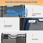 Docnest 3 Pack 2 Tier Dual-Mount Magnetic Mesh File Holders, Wall Organizer - Image 4