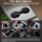 Car Tray & Car Desk for Laptop, 360° Rotating Wood Cup Holder Food Table - Image 3