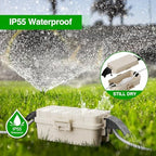Flemoon Small Outdoor Electrical Box, IP55 Waterproof Extension Cord Cover - Image 5