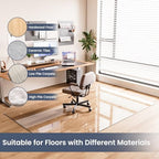 48"x72" Tempered Glass Chair Mat for Carpet - Image 6