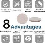 uxcell 36pcs Furniture Pads Round 1 1/4" Self-Stick Non-Slip Anti-Scratch Felt Pads Cabinet Closet Feet Floor Protector Beige (Pack of 2) - Image 6
