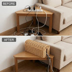Large Rattan Cable Management Box, Decorative Large Power Strip and TV Box - Image 7