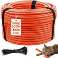 Oleitodh 250 ft 1/2 in OD Orange Split Wire Loom Tubing, with Ties & Tool by Oleitodh