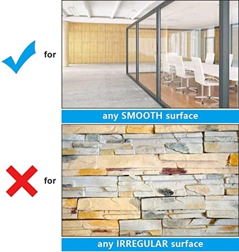AFMAT Dry Erase Board Sticker, 48 x 36 inches White Board Wallpaper, Dry Erase Sticker for Wall, 4' x 3' Peel and Stick Whiteboard Contact Paper, Adhesive Whiteboard Roll, No Ghost, 3 Markers WS23 - Image 4