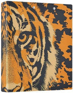 JIPONI 3 Ring Binder Tiger 1 Inch Round Binders for Men Women Students, Cute File Organizer for Office School, 1pc - Image 7