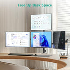 WALI Stacked 4 Monitor Mount for 13-27 inch Screens, up to 22 lbs per Arm - Image 3