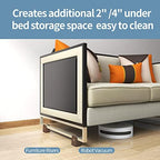 Bed Risers with Adjustable Screw Clamp, 2 Inch Furniture Riser,4 Pack Black - Image 5