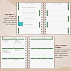 Clever Fox Budget Planner Spiral, Monthly Bill Organizer Book, Rose Gold - Image 3