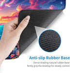 Desk Mat, Mouse Pad with Wrist Rest, 4-in-1 Large Mouse Pads for Desk, Ergonomic Mouse Pad and Keyboard Wrist Rest Gaming Keyboard Mat for Office,Dolphin Coral Sunshine - Image 4