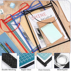Geyee 50 Pack Job Ticket Holders 9x12 with Strap Hanging,Black，red，Blue - Image 4