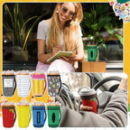 Silifine 8 Pcs Teacher Gifts Iced Coffee Sleeves, Pattern - Image 5