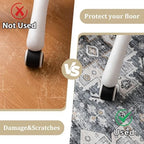 chakme Office Chair Mat for Hardwood Floor, 72"x48" Easy Glide Computer Desk Mat Protector for Rolling Chair Under Desk Rug Nonslip Backing, Machine Wash, (Boho) - Image 4