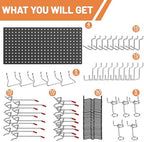 Ultrawall Metal Peg Board Panels with Hooks, Garage Pegboard Tool Organizer - Image 2