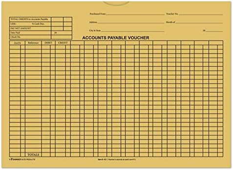 Accounts Payable Voucher Envelopes (Form #DSA-540) (Several Colors) (100 per pack) (Buff) by DonkeyAutoProducts