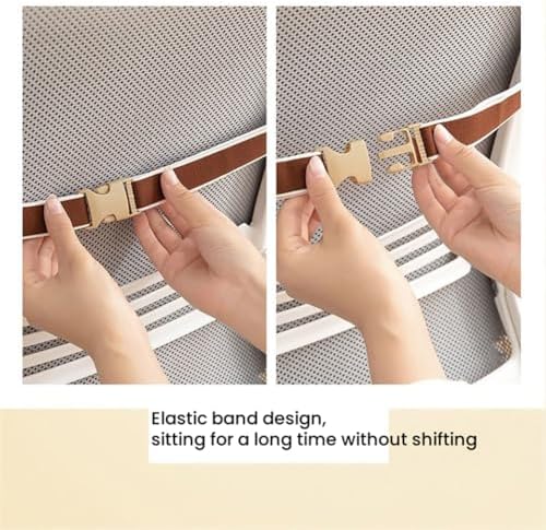 Plush Chair Cushion with Ties - Soft Seat Pad Backrest for Dorm, Desk, Rocking Chairs (Light Pink) - Image 5
