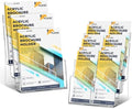 2Pcs Acrylic Brochure Holder 8.5 x 11, 3 Tier Brochure Display Stand by FL