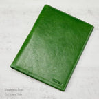 HISCOW Slim Leather Junior Padfolio, 5x8 Notepad Cover, Veg-Tanned Bosco - Image 3