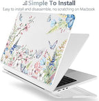 Batianda LumiArt Case for MacBook Air 13.6" M2-M5 Chip, Butterfly Garden - Image 4