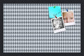 PinPix 22x14 inch Cork Bulletin Board. This Decorative Framed Pin Board Comes with Diamond Pattern in Grey and Blue Design and Satin Black. Ideal for Home, Office Decor or School (PinPix-227) by PinPixBulletinBoards