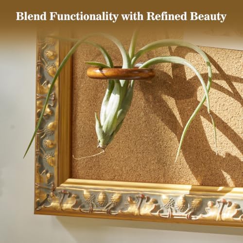 24x36 Cork Bulletin Board with Vintage Gold Ornate Frame for Notes Memories - Image 4