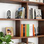 HappyHapi 7 Pair Book Ends, Metal Bookends for Shelves, Decorative Bookends - Image 6