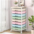 SYKIARIOL Rolling Cart with Drawers, 8 Drawers Utility Cart, Rainbow by SYKIARIOL
