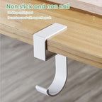 Coat Rack with Hooks Wallet Table - Metal Headphone Clamp,Aluminum Alloy Under Desk Shelf Headphone Holder - Image 2