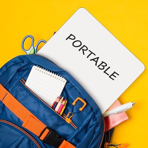 32 Pack Small White Board Portable 9"x12",Personal Whiteboard for Students Mini Size,Dry Erase Whiteboards Double-Sided Lapboard,White Boards Easy to Clean,Classroom Drawing Dry Erase Lapboards - Image 7