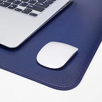 AFIING Cork Desk Mat 47" x 23.6", Dual-Sided Natural Cork & PU Leather Desk Pad, Non-Slip Waterproof Large Mouse Pad for Office, Home & Gaming (Sapphire Blue) - Image 5