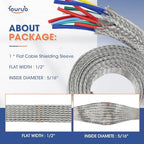 Wire Shielding Sleeve Tinned Copper Braided Ground Straps 1/2"-33ft - Image 2