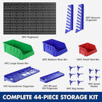 WORKPRO 44PCS Wall Mounted Storage Bins for Garage Storage - Image 3