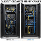 24pcs 22mm Magnetic Zip Tie Mount, Multi-Functional Cable Holder, Suitable for Industrial Cable Management and Home Cable Organizing. 24 Mounts and 100 Nylon Cable Ties - Image 5
