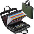 facka Fireproof Document Organizer Box with Lock, 13 Pocket Safe File Bag by Facka