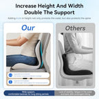 Seat Cushion for Office Chair and Car, Lumbar Support Pillow for Chair - Image 3