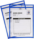 C-Line Neon Stitched Shop Ticket Holders, Blue, 9 x 12, 15/Box (43915) by C-Line
