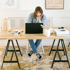 Office Chair Mat for Hardwood Floor, 48"x36" Easy Glide Computer Chair Mat Protector for Rolling Chair Under Desk Rug Nonslip Backing, Machine Wash - Image 2