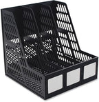 Advantus 3-Compartment Magazine and Literature File, Black (34091) by Advantus