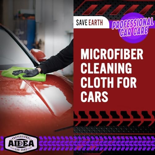 AIDEA Microfiber Cleaning Cloth, 10PK, Microfiber Towels for Cars, 12"×12" - Image 4