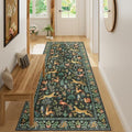 DUKINO 3x7 Hallway Runner Rug, Non Slip Animal Kitchen Runner Rug, Black by DUKINO