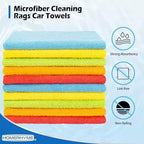Microfiber Cleaning Cloth, 200 Pack Cleaning Rags Microfiber Towel Bulk Absorbent Lint-Free Wash Cloths, All-Purpose Towels for Cars, Shop, Automotive, Garage, Home & Kitchen - Image 3